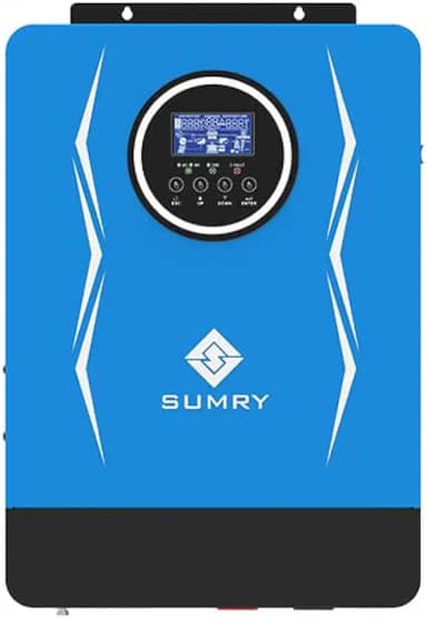 Inversor Solar Hibrido 3.8KW 24V,Inversor de Onda Senoidal Pura, Controladores Solares Tensão Fotovoltaica (55-450 VCC)