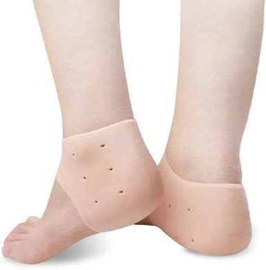 Kit 2 Par De Protetor Para Calcanhar Silicone Gel Macio Conforto para Mulher e Homem Meia Palmilha Ortopédica Silicone Gel Linha Premium M5 Armarinhos