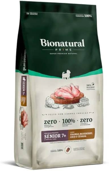 Bionatural Prime - Frango Cães De Raças Peq. Sênior 7+15kg