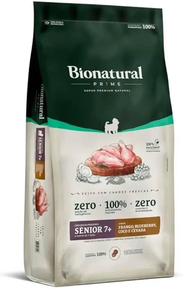 Bionatural Prime - Frango Cães De Raças Peq. Sênior 7+15kg
