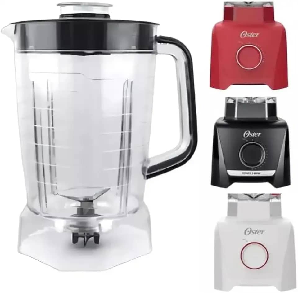 Copo De Liquidificador Para Oster Power 1400 Full Oliq610 Preto