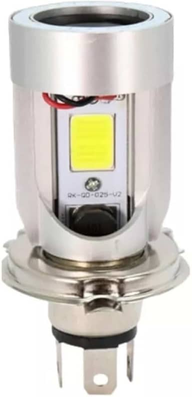 Lampada Led H4 Moto Farol 6500k Moto Universal Angel Eyes