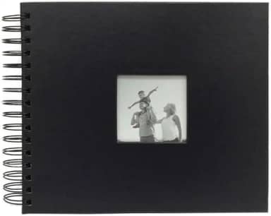 Álbum De Fotos Scrapbook 20x23 Livro De Assinaturas Cor:Preto