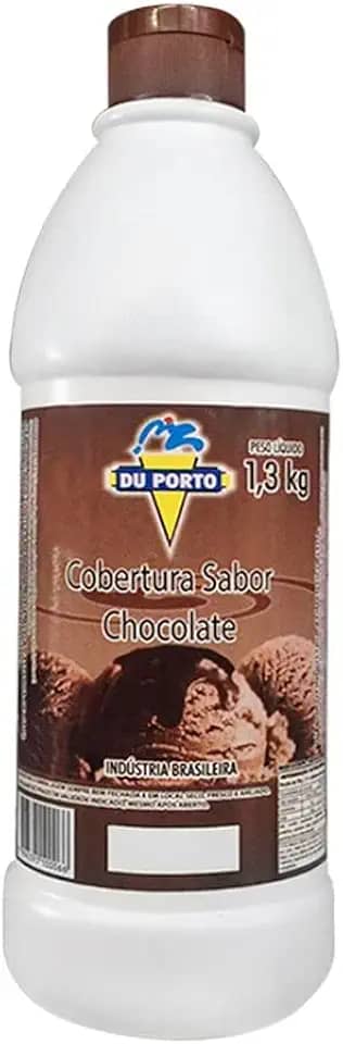 Cobertura Para Sorvetes Sobremesas Bebidas Vários Sabores 1,3kg (Chocolate)