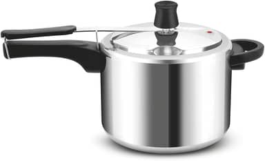 Panela de Pressão Rochedo Turbo Polida com Fechamento Interno e 4,5L de capacidade