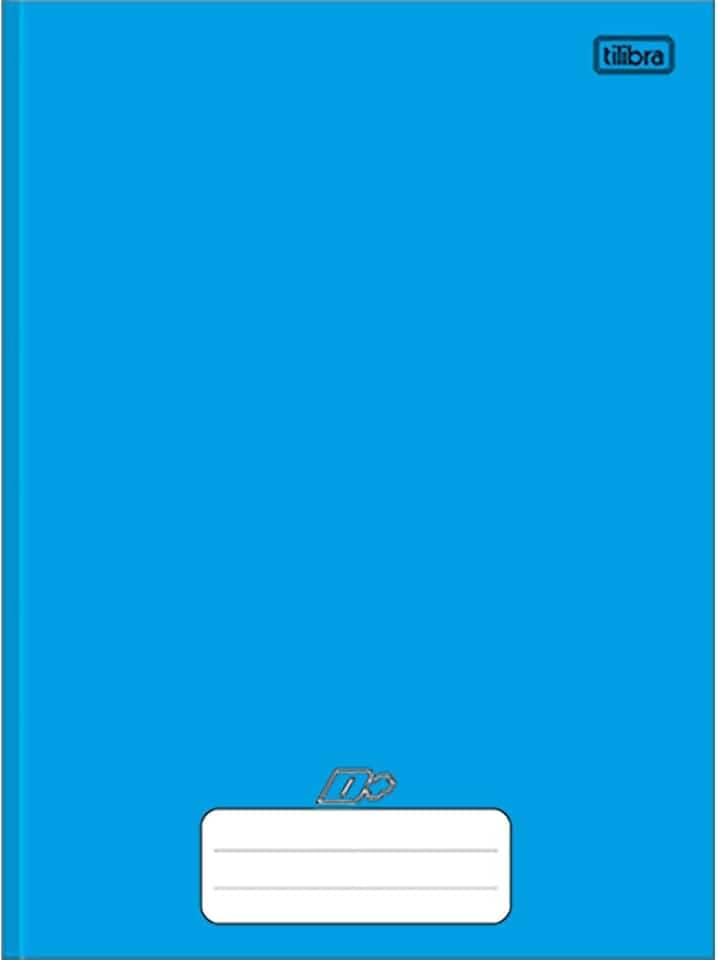 Tilibra - Caderno Brochura Universitário, Capa Dura, D+, 200x275mm, 96 Folhas, Azul