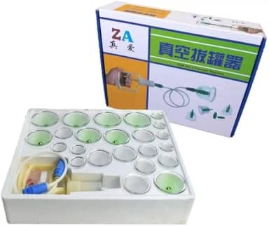 Kit 24 Ventosas Massoterapia Corporal Terapeuticas Ventosaterapia Copos Acupuntura