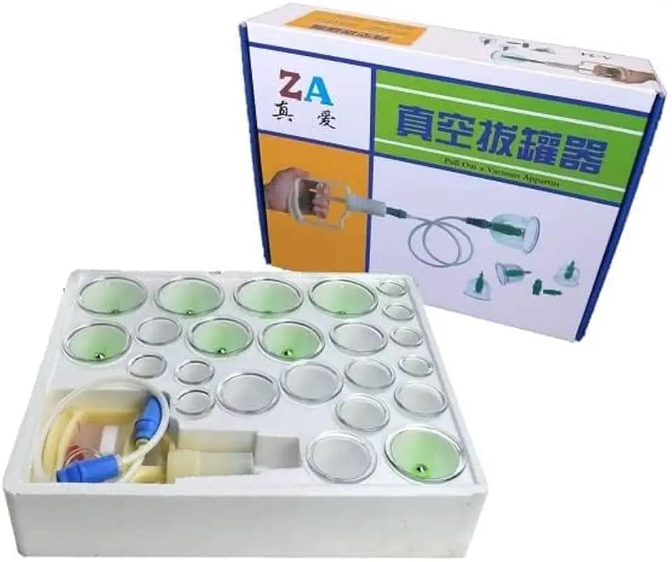 Kit 24 Ventosas Massoterapia Corporal Terapeuticas Ventosaterapia Copos Acupuntura