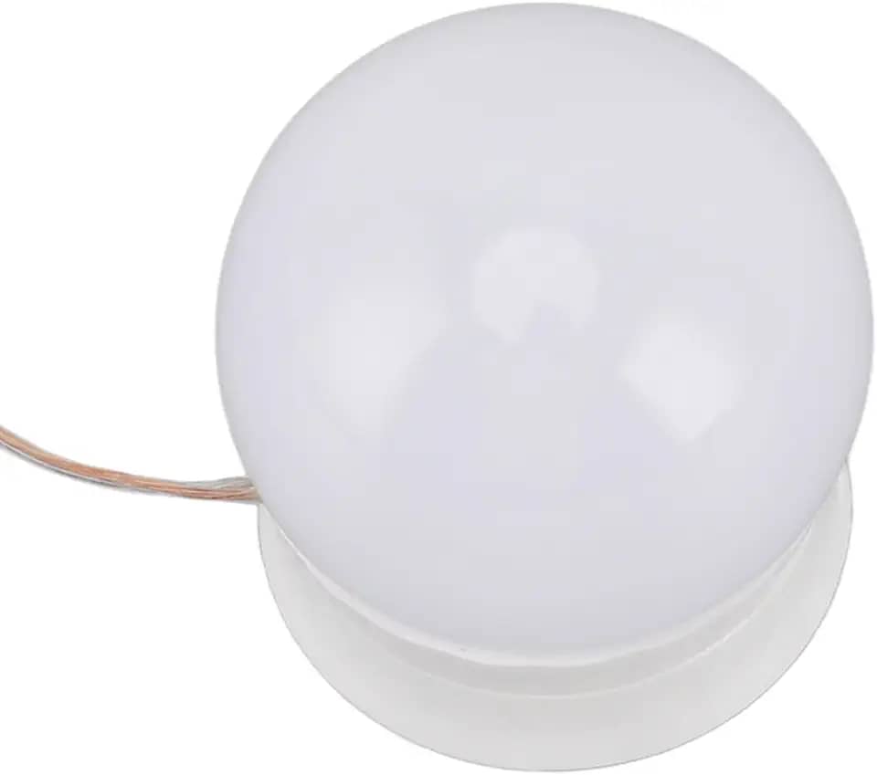 Luzes LED para penteadeira, 10 lâmpadas reguláveis por USB, luzes espelhadas de cor e brilho ajustáveis para vestiário, banheiro