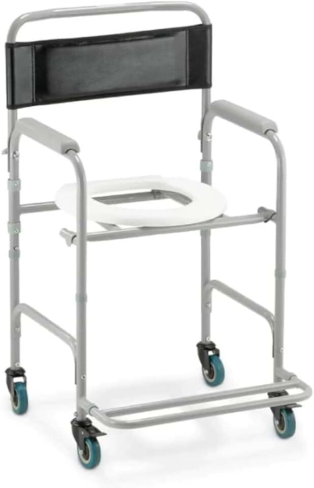 Cadeira de Banho Reforçada e Higiênica com Encosto – Para Idosos, Adultos e Obesos até 130kg | Modelo D30