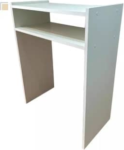 Mesinha escrivaninha computador multiuso prateleira office (Branco)