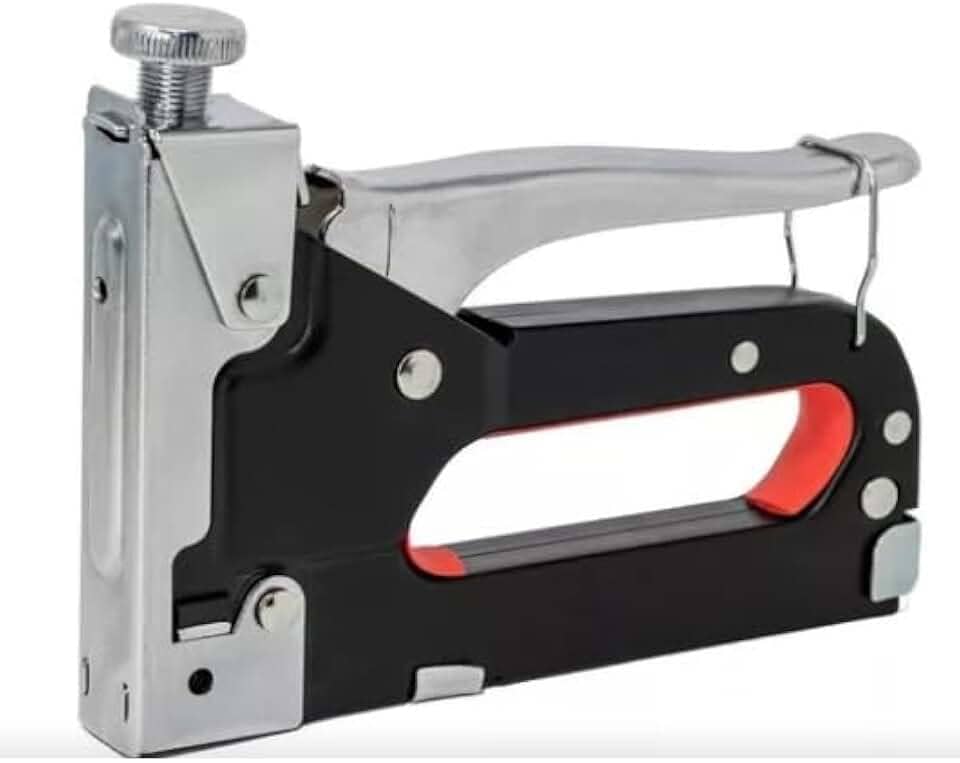 Grampeador Tapeceiro Em Aço P/Madeira Estofado Alta Pressão