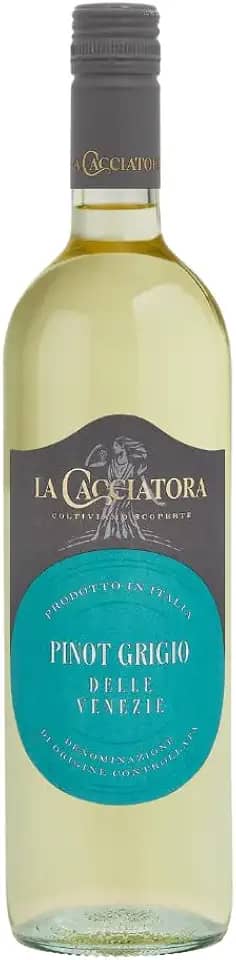 Vinho Fino Branco Italiano La Cacciatora Pinot Grigio Delle Venezie DOC 2023 06x750ml