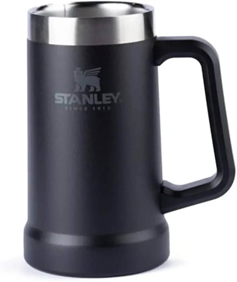 Stanley - Caneca Térmica de Cerveja Isolada, Portátil, Durável, para Manter Bebidas Frias, 709 ml, Matte Black