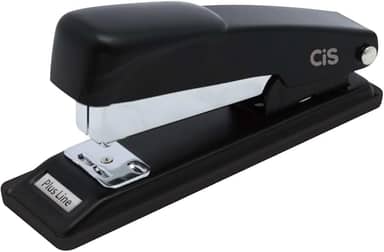 Grampeador CIS Plus Line p/ 20 folhas, Preto, Caixa com 1 unidade