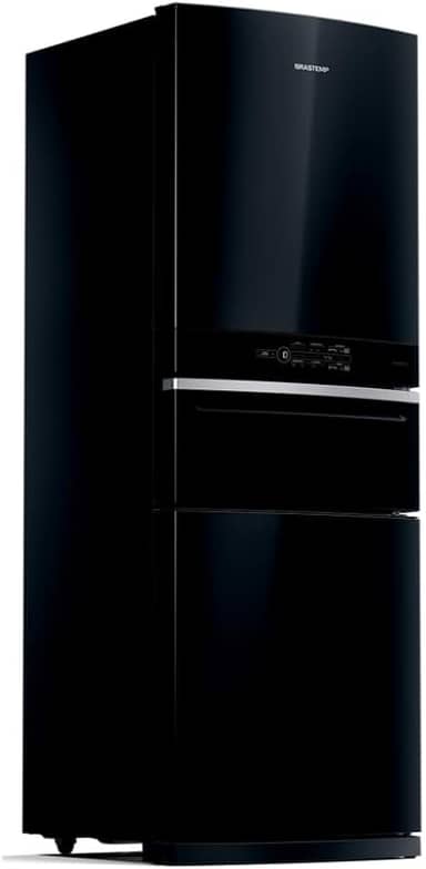 Geladeira Brastemp Inverse 3 Frost Free 419 litros cor Preta com Freeze Control Pro BRY59CE 110V