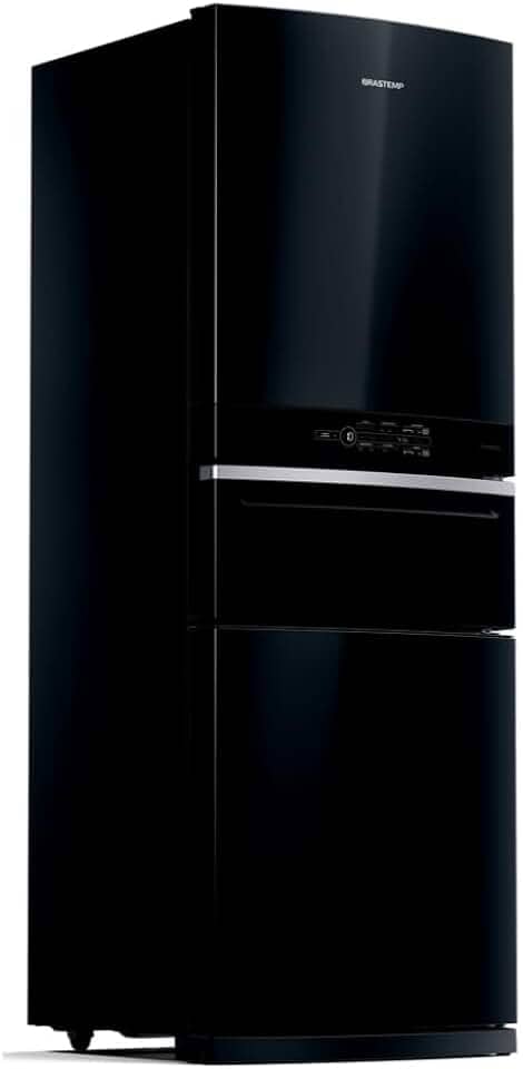 Geladeira Brastemp Inverse 3 Frost Free 419 litros cor Preta com Freeze Control Pro BRY59CE 110V