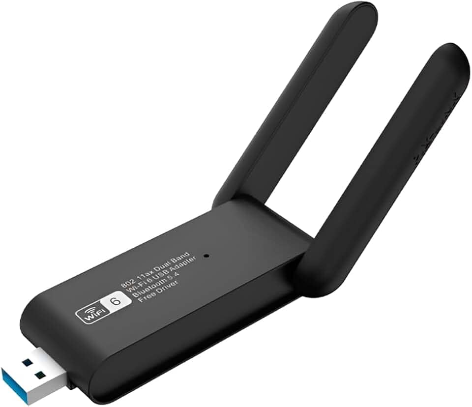 Adaptador WiFi 6 USB Dual Band 5GHz 2.4GHz 1300Mbps Antena Wireless Para PC Notebook Compatível Com Windows Andarix