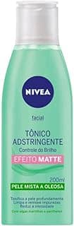 NIVEA Tônico Facial Controle do Brilho - Remove profundamente as impurezas, ajuda a controlar a oleosidade, contém vitamina B5 e é livre de álcool etílico em sua fórmula - 200ml