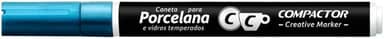 Marcador Creative Porcelana Compactor Avulso METÁLICO AZUL