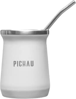 Cuia Mate Pichau HR60 de Aço Inox | Alta Durabilidade | Ideal Para Chimarrão ou Tereré | 236ml | Branco | PG-HR60-WH01