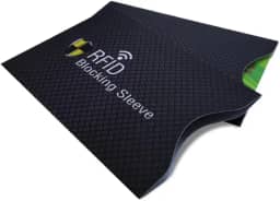 CARBONO BRASIL - 5 Envelopes Rfid Bloqueador Cartão De Crédito Contactless PRETA CARBONO BRASIL