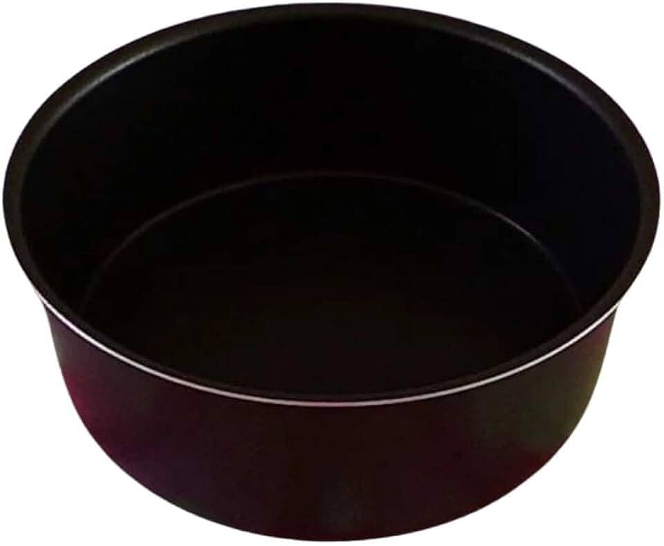 Forma Redonda Antiaderente de 18cm para Air Fryer de 3,5L, Preta