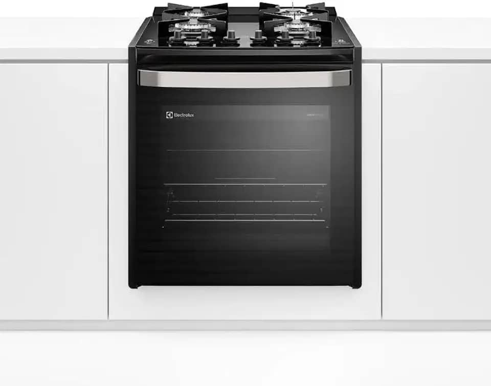 Fogão de Embutir 4 bocas Electrolux Preto Experience com Mesa de Vidro, PerfectCook360 e VaporBake (FE4EP) 220V