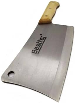 CUTELO COM FURO EM AÇO MANGANÊS 8'