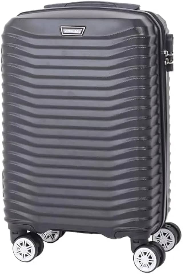 Mala De Viagem Bordo 10 Kg Abs 4 Rodas Duplas Cadeado Embutido (Preto)