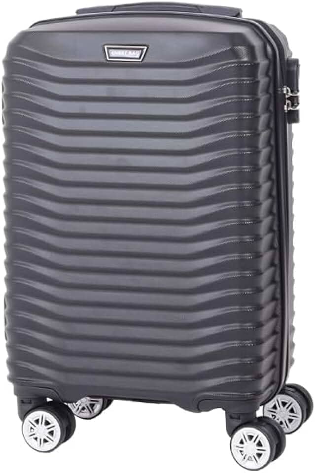 Mala De Viagem Bordo 10 Kg Abs 4 Rodas Duplas Cadeado Embutido (Preto)