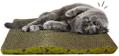 Arranhador Ondulado 42cm Para Gatos C/Catnip