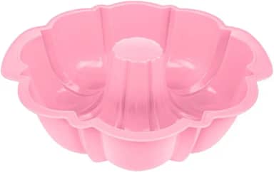 Forma Pudim Pudinzeira 1,8LT Vai ao Microondas Resistente (Rosa)