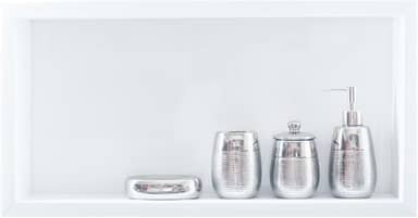 Nicho Em Porcelanato P/Banheiro Branco 61x31x11 Cm