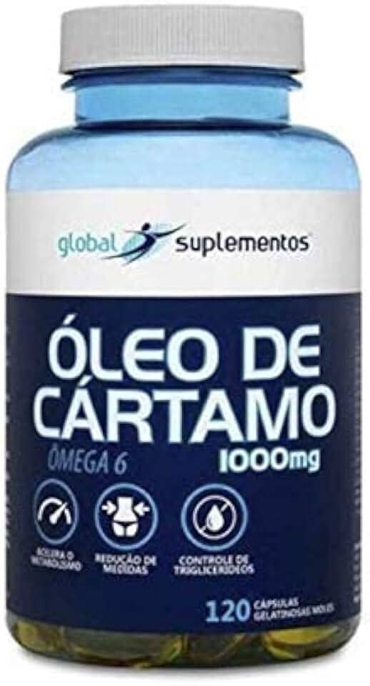 Óleo de Cártamo (1000mg) 120 cápsulas - Global Suplementos
