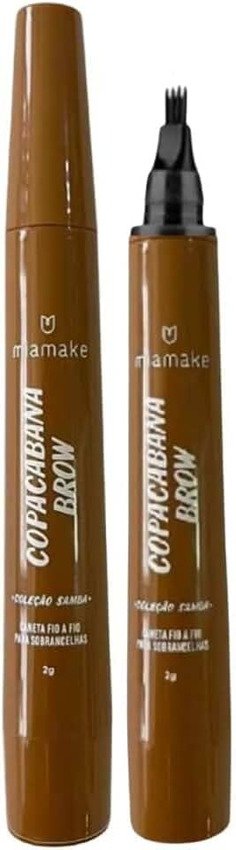 Caneta de Sobrancelha Fio a Fio Microblading a Prova d Agua para Barba e Sobrancelha (Castanho Claro Mia Make)