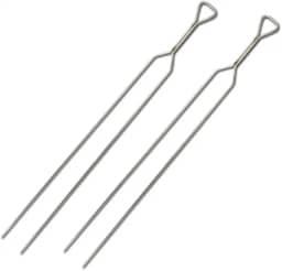 Kit 2 Espeto Inox Duplo Churrasco Costela N85 Gastrobel