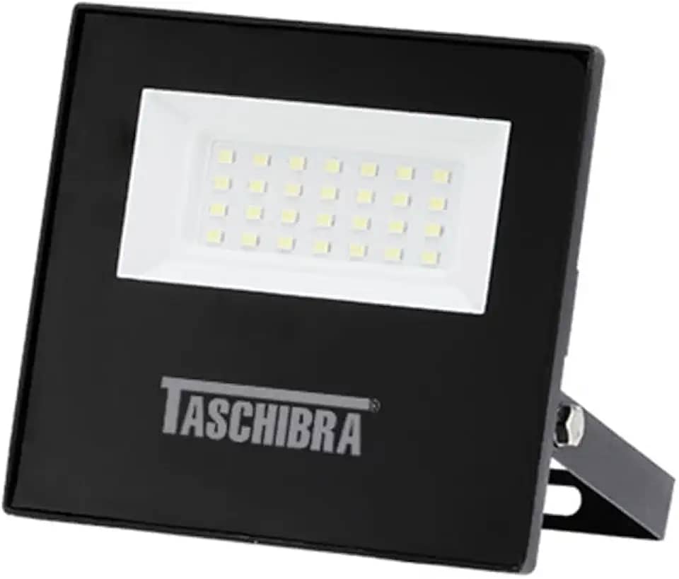Refletor Tr Led Slim 50w 6500k Preto Taschibra
