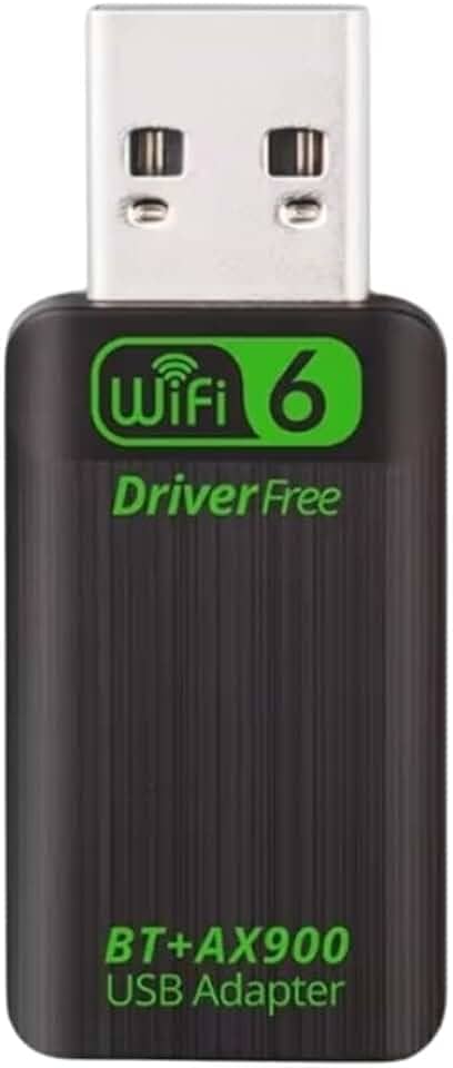 Adaptador WiFi 6 USB AX900 Dual Band 2.4/5GHz Com Bluetooth 5.4 | Adaptador de Rede Sem Fio USB 900Mbps Dualband 2.4 e 5Ghz para PC Desktop | Plug and Play para Windows 10/11