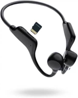 Fone Bluetooth Condução Ossea Esportivo Sem Fio Para Corrida Academia Com Entrada Micro Sd