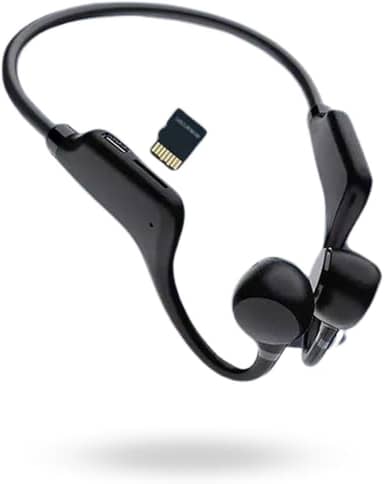 Fone Bluetooth Condução Ossea Esportivo Sem Fio Para Corrida Academia Com Entrada Micro Sd