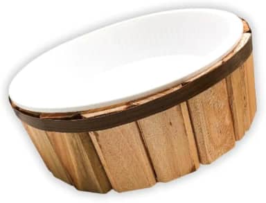 Ofurô para Spa dos Pés Madeira + Bacia de Plástico