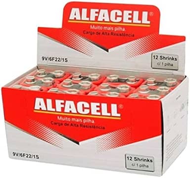 Bateria 9v Pilha Comum Caixa Com 12 Unidades Original