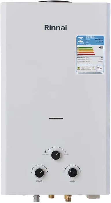 Rinnai M15-15 litros GLP Branco - Aquecedor de Água a Gás Mecânico REU-M150 CFH