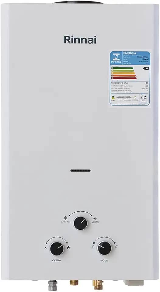 Rinnai M15-15 litros GLP Branco - Aquecedor de Água a Gás Mecânico REU-M150 CFH