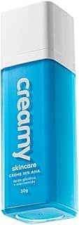 Creamy Skincare Ácido Glicólico 30g | Reduz Poros Dilatados, Melhora a Pele, Hidratação Profunda e Intensa, Controla o Brilho Excessivo | Todos os Tipos de Pele, Noturno