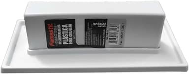 Famastil Desempenadeira Plástica para Texturização Famastil – Grafiato – 16x8cm – Base Lisa – Cabo anatômico