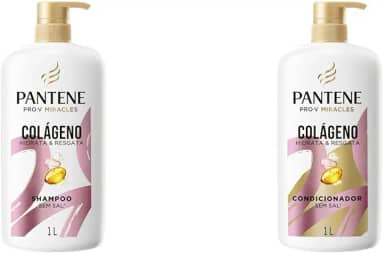 Kit Pantene PRO-V Miracles Shampoo Colágeno 1L + Pantene PRO-V Miracles Condicionador Colágeno 1L