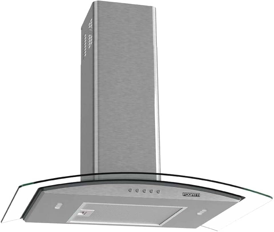 COIFA DE PAREDE 70CM VIDRO CURVO CLEAN FOGATTI KROMANOX 127V