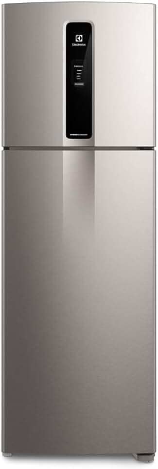 Geladeira Electrolux Frost Free Duplex Efficient com AutoSense cor Inox Look 390L (IF43S) 220V